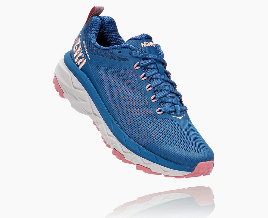 Hoka One One Challenger Atr 5 - Women's Trail Shoes - Blue - UK 269GCQHDW